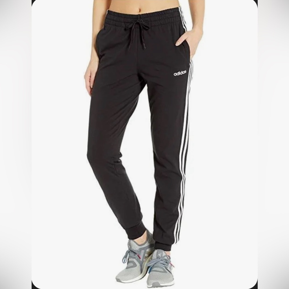 Adidas Essential 3 Stripe Jogger Sweatpants - Picture 2 of 7